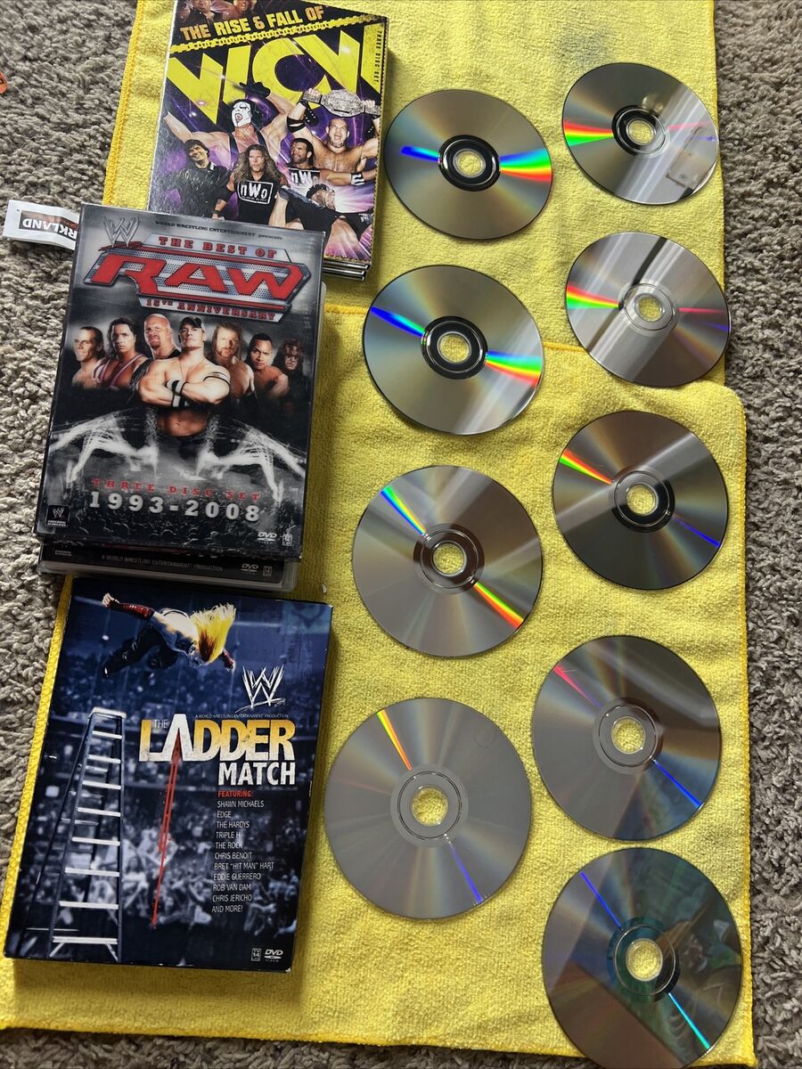 3 WWE Box Sets 9 Dvds MINT CONDITION LADDER MATCH Rise 3 WWE Box Sets 9 Dvds MINT CONDITION LADDER MATCH Rise
