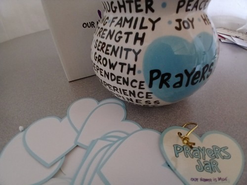 "Our Name Is Mud" Prayers Jar New, Hand Painted, - Picture 6 of 8