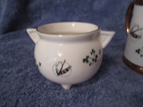 Mullingar Irish Fisherman Coffee Cup + Pot with Shamrocks from Carrigaline NICE - Picture 5 of 7