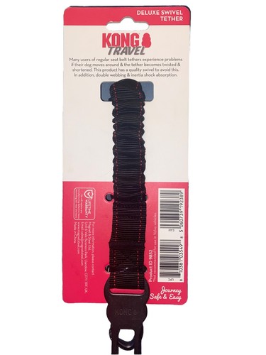 NEW Kong Travel Deluxe Swivel Tether Seatbelt For Animals Car Dog Cat Pets - Picture 4 of 6