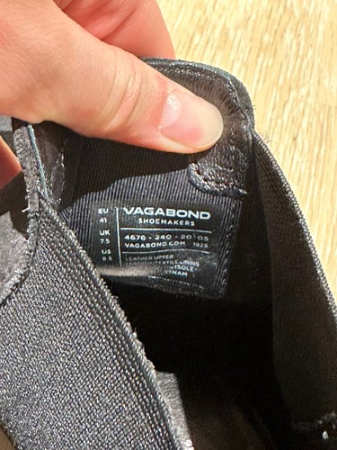 Autentici Stivali Chelsea Vagabond Roy Pelle scamosciata Nera UK7,5/EUR41 - Foto 6 di 7