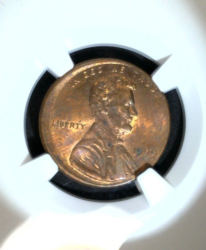 1999 Lincoln Memorial Cent Mint Error - Off-Center Strike NGC Brilliant Unc. - Picture 10 of 11