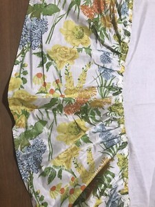 Lord Taylor Twin Bed Skirt Vintage Dust Ruffle Petticoat Floral Yellow And Ebay
