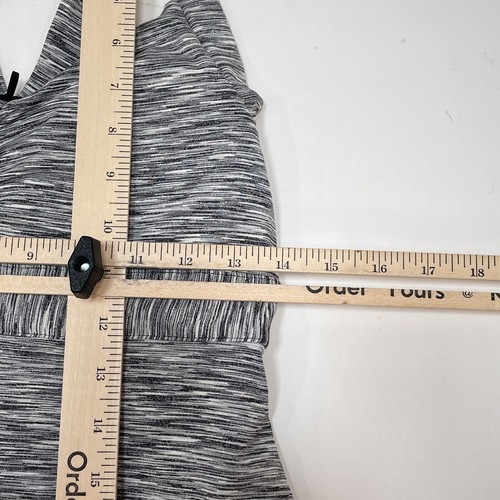 Vestido PrAna talla pequeña blanco negro tinte espacial sujetador elástico corto - Imagen 11 de 12
