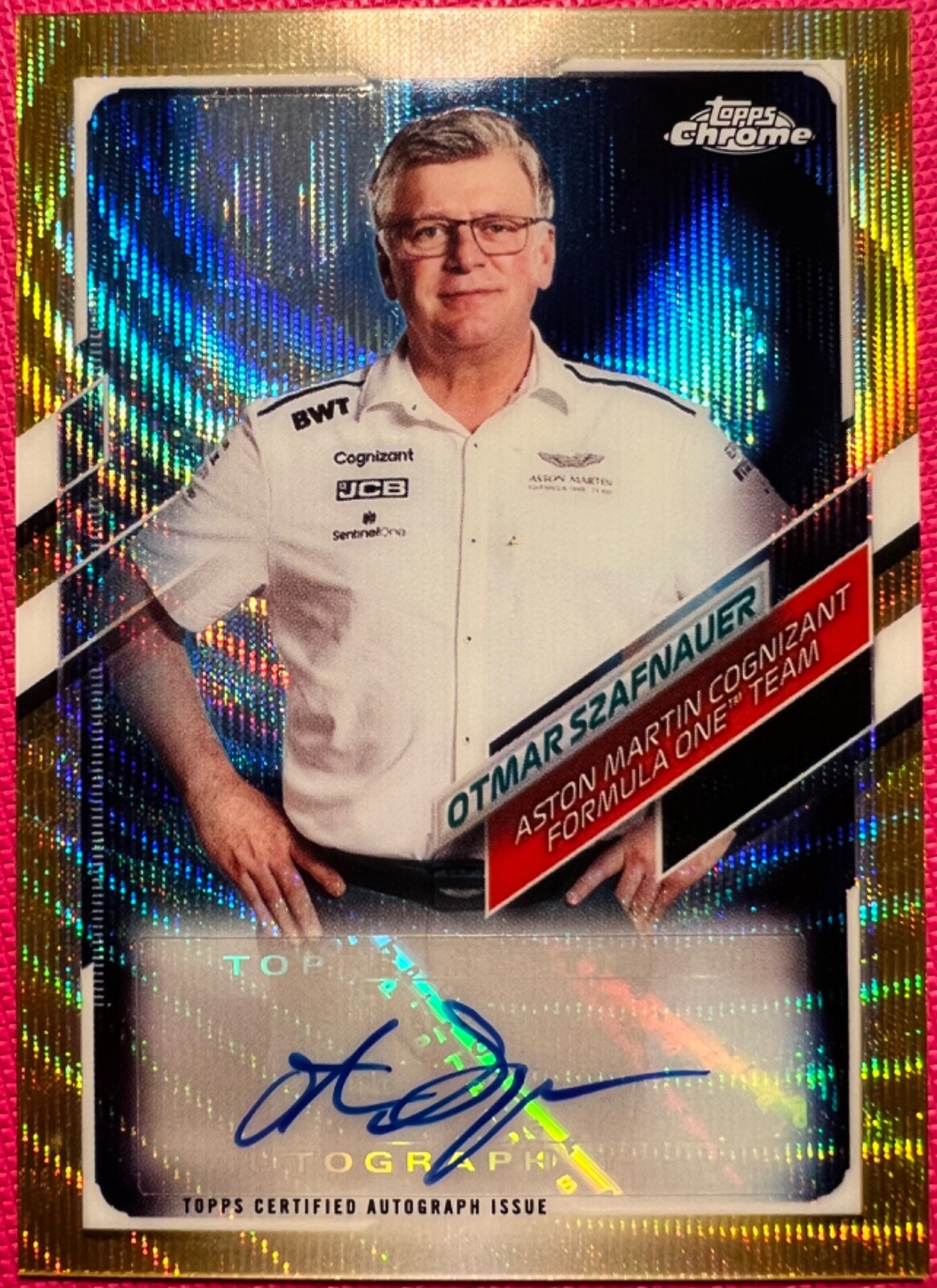 Carta da collezione F1 Otmar Szafnauer autografata