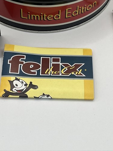 NIB FOSSIL FELIX THE CAT Laughing Felix Limited Ed WATCH ORIGINAL TIN BOX 1994 - Picture 11 of 18