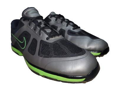Nike Mens Lunar Ascend Hyperfuse Black Green Golf Shoes Size 10.5 W  483842-002