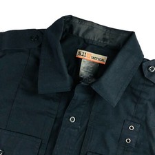 5.11 Tactical Men's Short Sleeve Outdoors Work Shirt Black   Medium