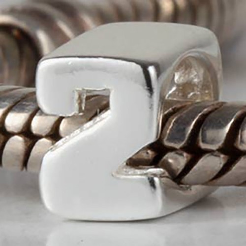 925 Sterling Silber Zahlen 1,2,3,4,5,6,7,8,9,0 European Charm Bead S2218 - Bild 4 von 38