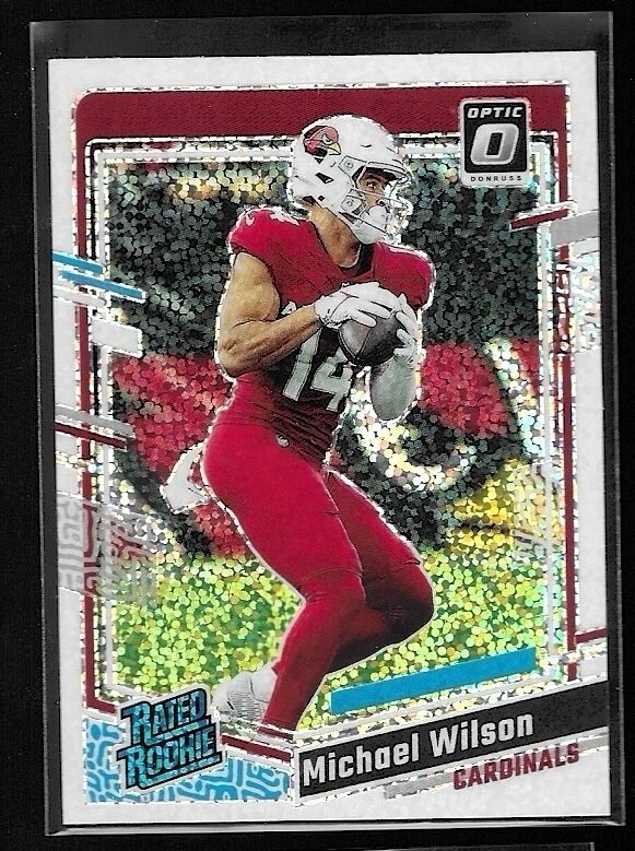 2023 Panini Donruss Optic Michael Wilson White  Sparkle Rated Rookie #204 (RC)