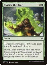 AWAKEN THE BEAR X 4 N/M- KHANS OF TARKIR MAGIC THE GATHERING
