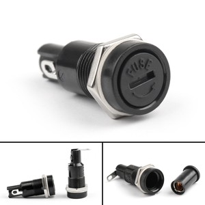 PANEL MOUNT FUSE HOLDER 10A BAYONET CAP FOR 5mm x 20mm SIZE CARTRIDGE TYPE