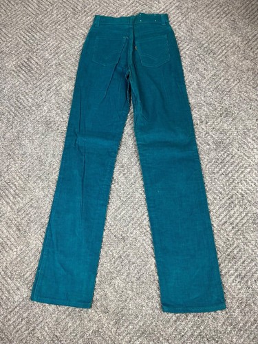Vintage Levi's Corduroy Jeans Boys Youth Size 24x32 Blue Scovill NOS - Picture 13 of 15