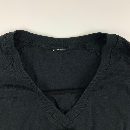 Motherhood Maternity Shirt Womens Medium V Neck Long Sleeve Black - Picture 2 of 6