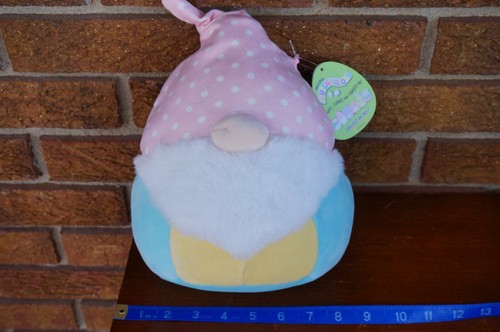 Peluche Squishmallows 8" Mediano Amapola y Maddox Gnomo Pascua Rosa Azul Pastel Set - Imagen 8 de 14