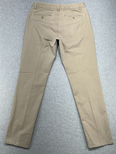 Bonobos Pants Mens 33x34* Beige Athletic Golf Slash Pocket Button Zip Low Rise - Picture 2 of 13