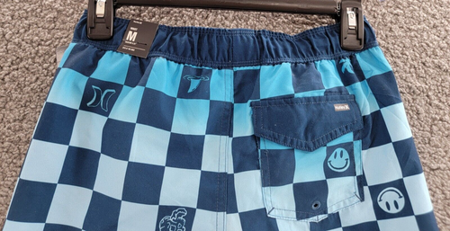 HURLEY Character Check Pull-On Swim Trunks Boys M Night Force Drawstring Waist - Picture 11 of 16