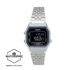 Casio Ladies Standard Digital Stainless Steel Band Watch LA680WA-1B