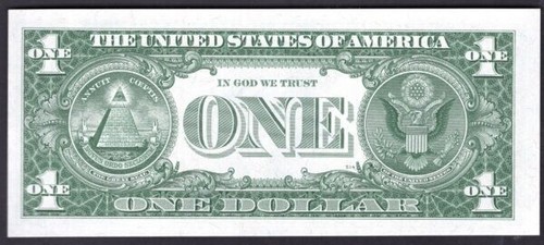 U.S.A: Federal Reserve Note, $1, 1963, Atlanta, replacement, series F, UNC - Picture 2 of 2