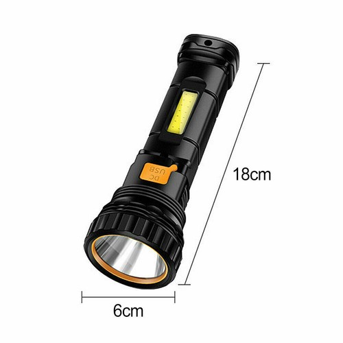 Solar LED Taschenlampe Notfall Arbeitslicht Camping Lampe USB Wiederaufladbare - Bild 8 von 22