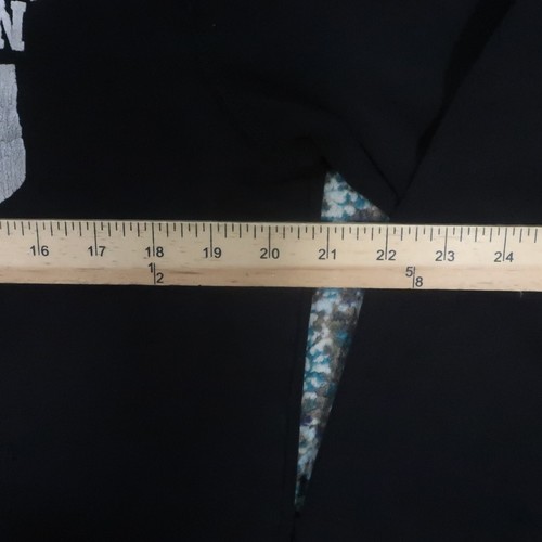 American Eagle Hoodie Mens S Black Big Logo on Back Fleece Pullover - Picture 8 of 10