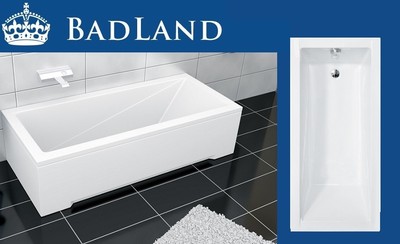 Badewanne Rechteck Modern Acryl 170x70 Schürze Ablaufgarnitur Füße SilikonGRATIS