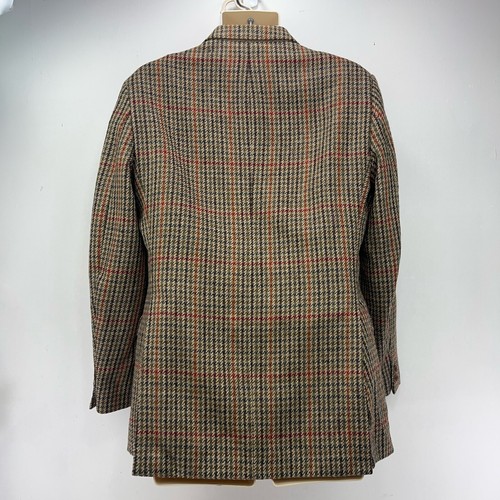 Blazer Daks Signature para hombre talla 40R chaqueta de tweed lana marrón cuadros - Imagen 4 de 16