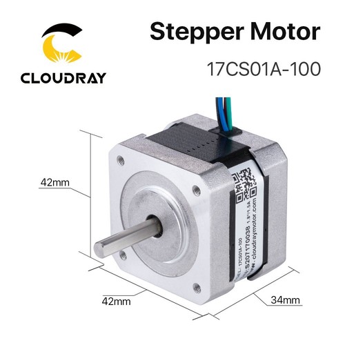 Cloudray 2 Phase Stepper Motor NEMA17 17CS01A-100 1.0A 0.15N.m for Co2 Laser - Picture 6 of 7