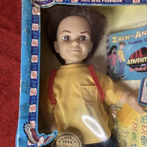 RARA bambola vintage Annie & Zach (avventure dal libro delle virtù) 1998 nuova con scatola - Foto 9 di 13