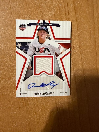 2025 Panini Stars & Stripes - Ethan Holliday - 18U Team USA Auto Relic - 第 14/19 張圖片