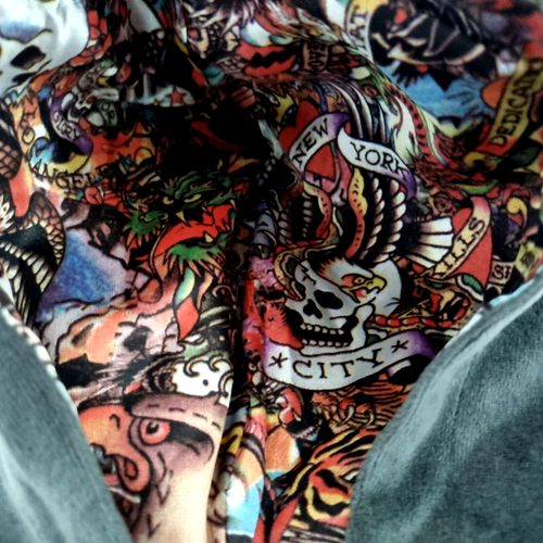 Christian Audigier Ed Hardy Kids Baby Toddler Size 18 - 24 Months Blue Hoodie - Foto 7 di 24