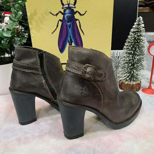 ¡WOW! Botas de Cuero Fly London TERR Antracita Talla EUR 37 UK 4 - Imagen 14 de 17