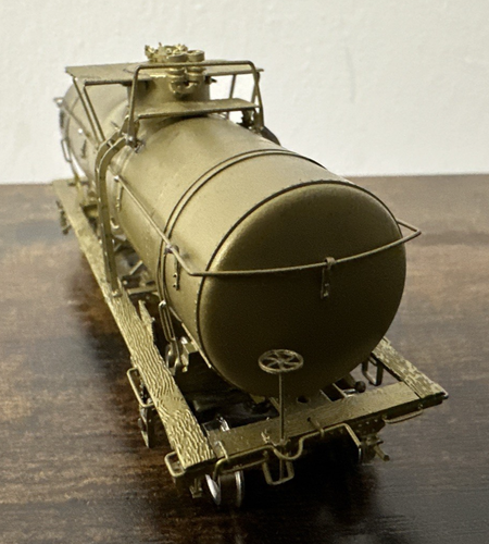 Overland Models HO Brass #1306 D&RGW Auxiliary Water Car #X9022 w/Large Platform - Picture 5 of 10