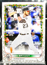 *LIQUIDATION* 2022 TOPPS BASEBALL HOLIDAY KRIS BRYANT SNOW METALLIC # HW169