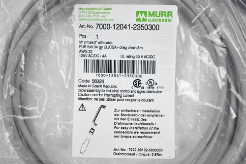 Murr Elektronik M12 Sensor-Aktor-Kabel 7000-12041-2350300 - Bild 2 von 2