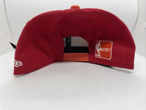 Miami Heat New Era 9Fifty Hardwood Classics Snapback Adjustable Baseball Hat Red - Picture 2 of 5
