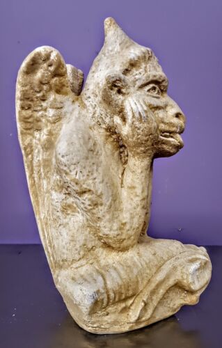 Notre Dame Gothic Mythical Gargoyle Statue Home Garden Sculpture - Picture 4 of 4