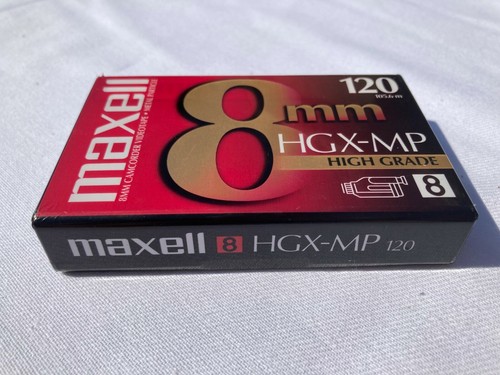 Maxell High Grade 8mm Blank Videotape HGX-MP 120m Camcorder cassette Sealed - Picture 3 of 4