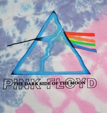 Pink Floyd Tie Dye Shirt Mens Large Dark Side Of The Moon Rock Music Concert NWT