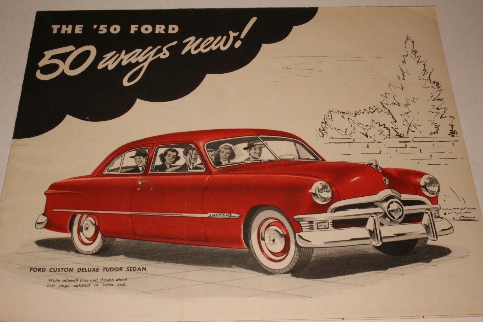 1950 Canadian Ford Factory Sales Brochure, Original
