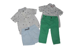 Carter s Lot of 4 Baby Boy Pants Shorts Shirts Size 9mns