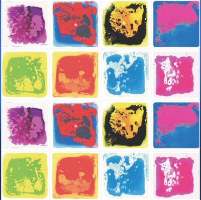 16 x Fliesenaufkleber - 6''x6'' - gefälschte bunte Farbe/Flüssigkeit - abziehen & kleben