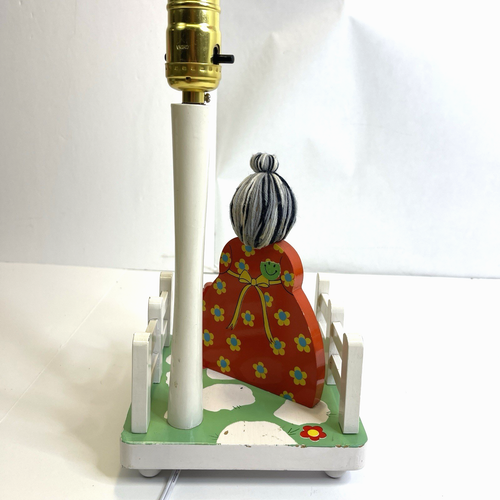 Vtg 70's Sears Gramma Childrens Novelty Table Lamp Universal Lamp Co. Grandma - Picture 9 of 15