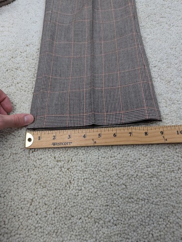 Traje Para Hombres 36R 30x27 Gris Lana A Cuadros De Colección 3 Piezas Chaqueta Chaleco Pantalones Unión EE. UU. - Imagen 24 de 24