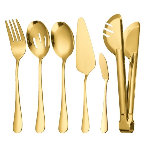 5/6pcs Colander Serving Spoon Communal Tableware Set Suitable for Family Dinners - Bild 18 von 24