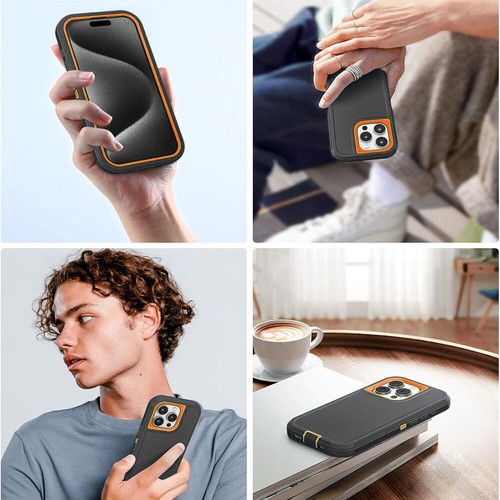 Coque Téléphone Antichoc N Protecteur d'écran pour iPhone 16 Pro Max 15 14 13 11 - Photo 35 sur 54