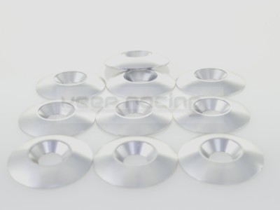 10 Stück Aluminium Unterlegscheibe für Kart Sitz, 34x8mm, silber eloxiert