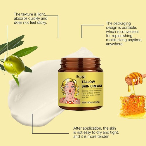 Beef Tallow Honey Facial Cream For Skin Whitening & Moisturizing Hot N7 K8L M9Q1 - Bild 2 von 16