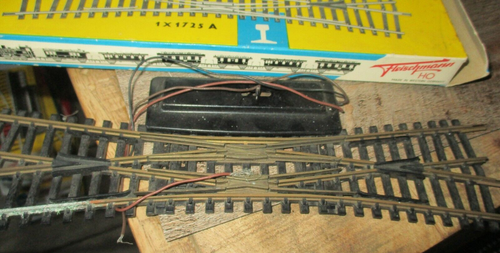 Fleischmann-1X1725A-Rail de commutateur à glissement-Boite d origine-HO-Vintage- - Imagen 2 de 5