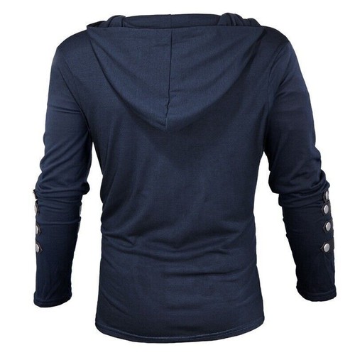 Bandage Lacing Sweater Shirt Medieval Men Up New Top Cloth Costume   Renaissance - Picture 9 of 14